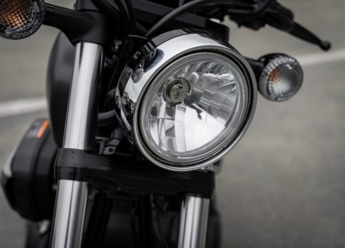 Close up of vintage Motorcycle